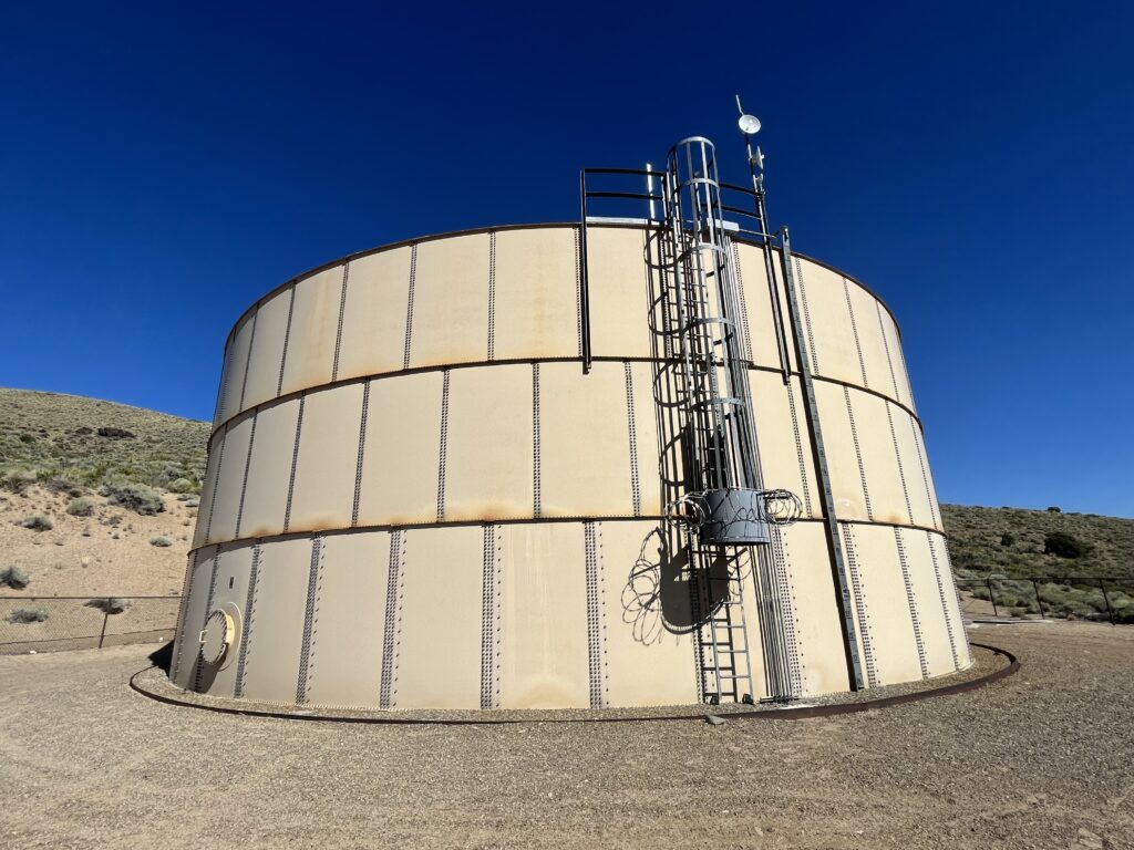 Mountain View Tank in Douglas County, Nevada. 