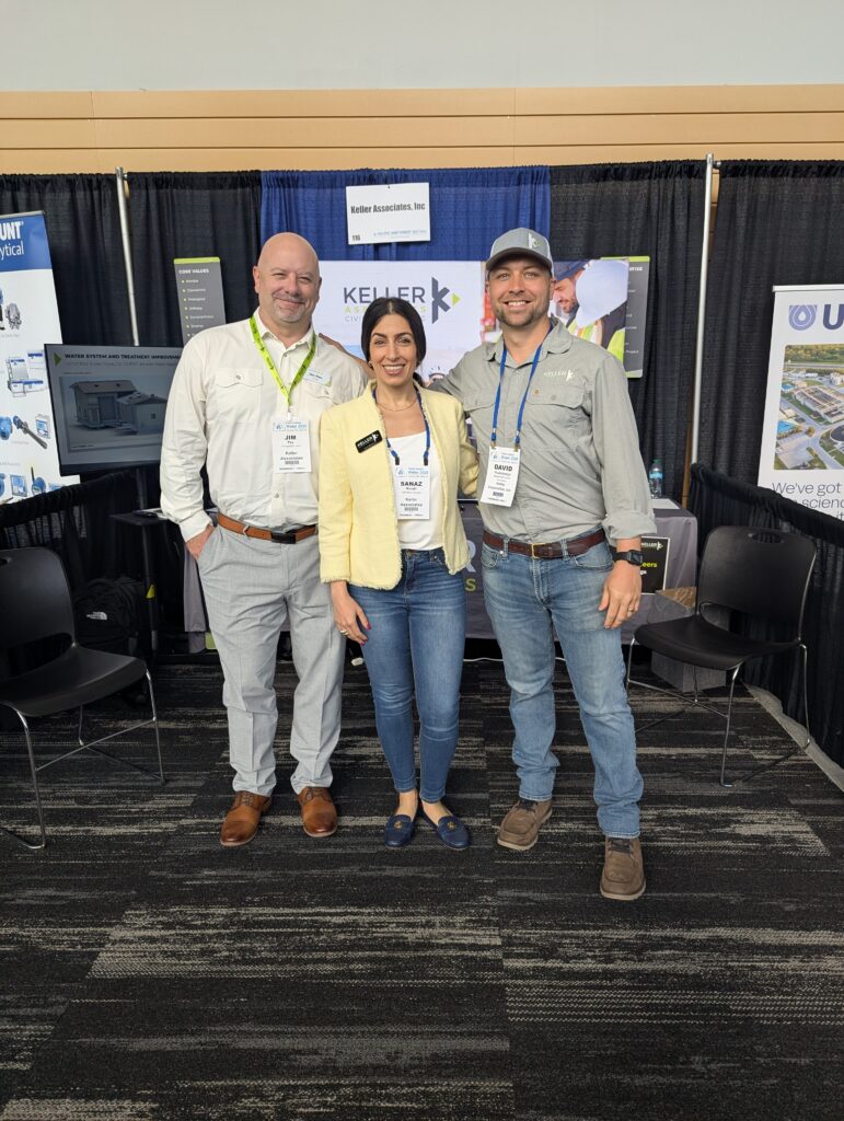 Keller Associates employees representing the firm at the Pacific Northwest water industry conference