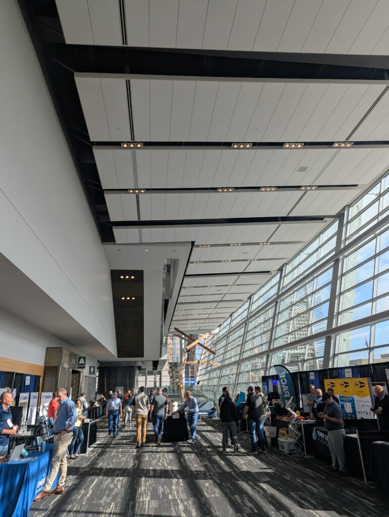 Keller Associates engineers connecting with water industry professionals at the AWWA Pacific Northwest Section Conference