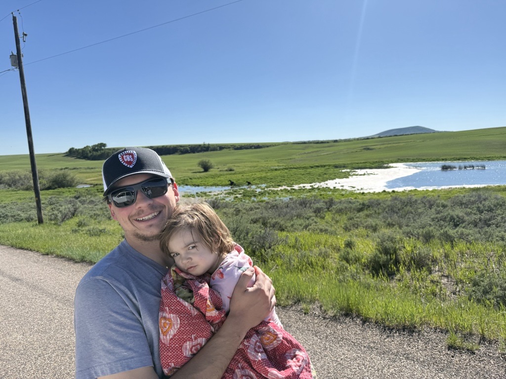 Garrett spending time with family