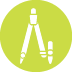 Icon of a drafting compass