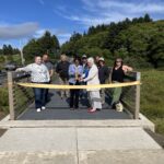Ribbon Cutting at Neotsu to West Devils Lake Raod Boardwalk