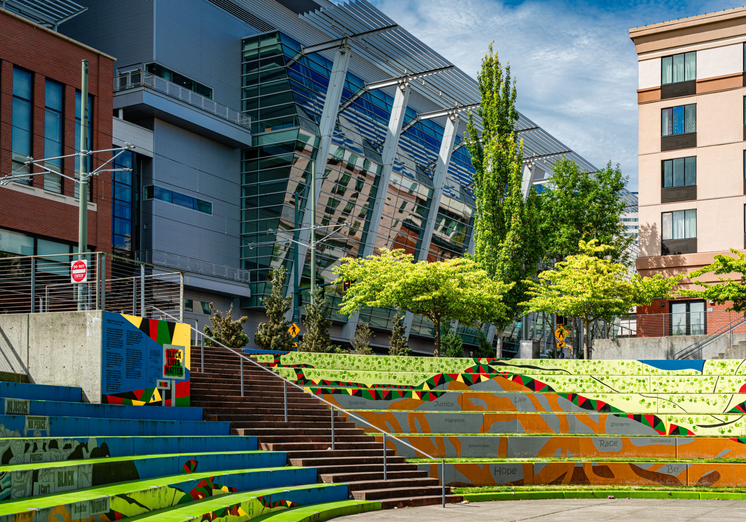 A view of the Greater Tacoma Convention Center in Tacoma, Wasington.